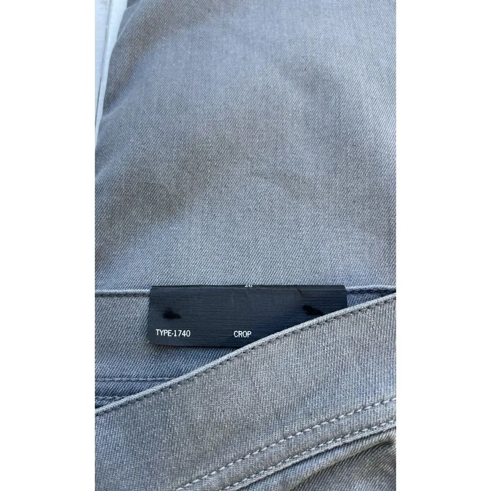 DIESEL Black Gold Women's Gray Type-1740 5 Pockets Crop Jeans Size 26 - Picture 7 of 15